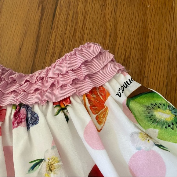 MonnaLisa Italy Fruit Print Skirt - Picture 4 of 12